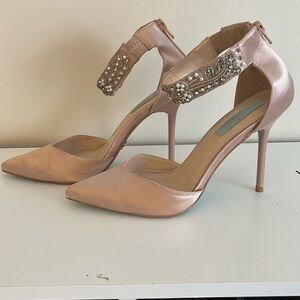 Betsey Johnson satin heels